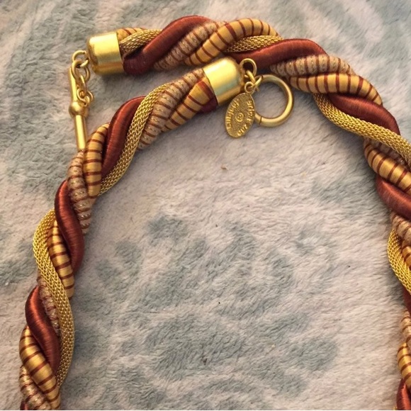 Erica Zap Designs Multicolored, Gold Tone, Toggle Hook, Mesh, Rope Necklace - Picture 3 of 4